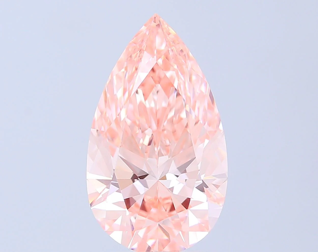 6.04 ct. Fancy Intense Pink/VVS2 Pear Lab Grown Diamond