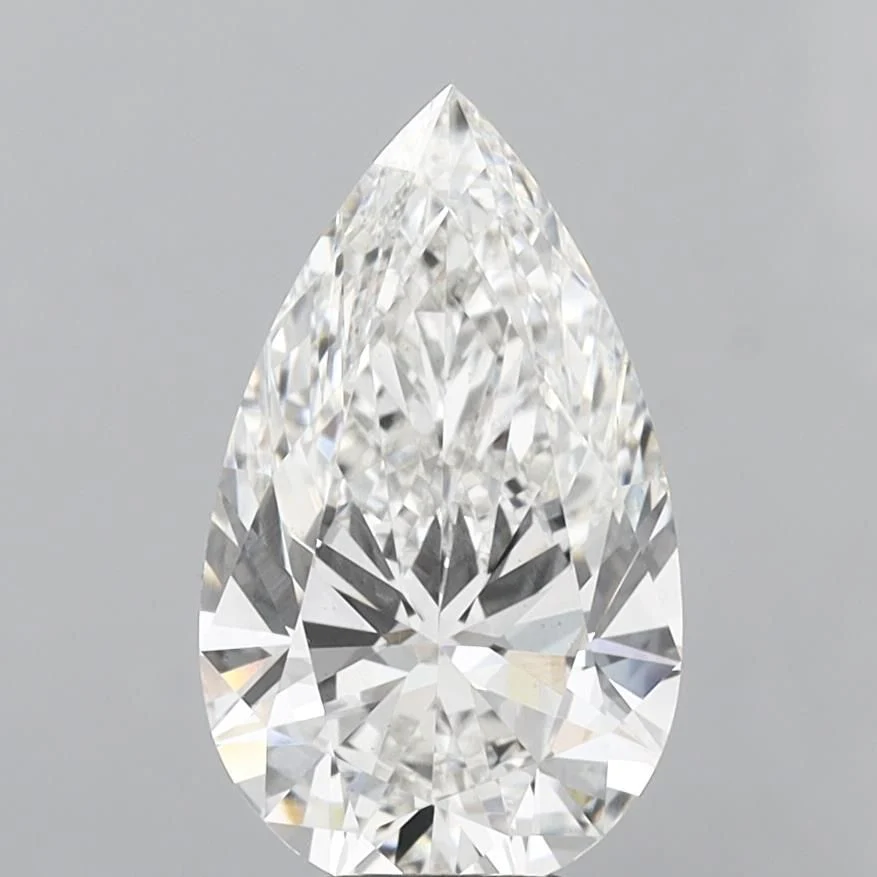 6.05 ct. F/VS1 Pear Lab Grown Diamond