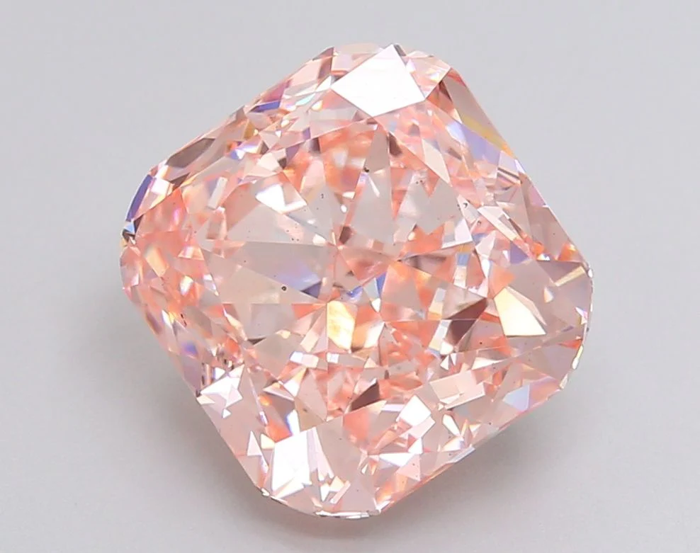 6.06 ct. Fancy Intense Pink/VS2 Cushion Modified Lab Grown Diamond