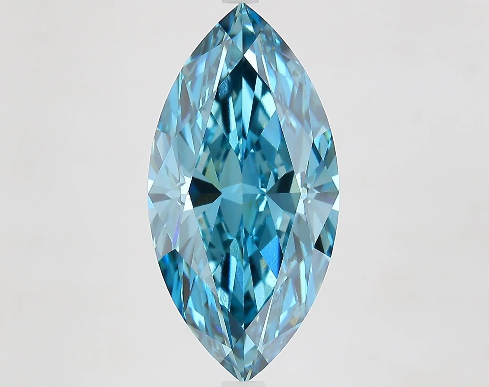6.06 ct. Fancy Vivid Blue/VVS2 Marquise Lab Grown Diamond