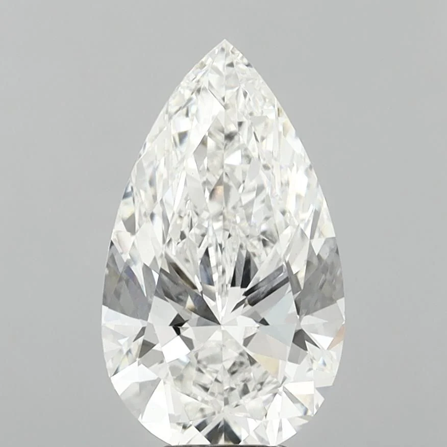 6.07 ct. F/VS1 Pear Lab Grown Diamond