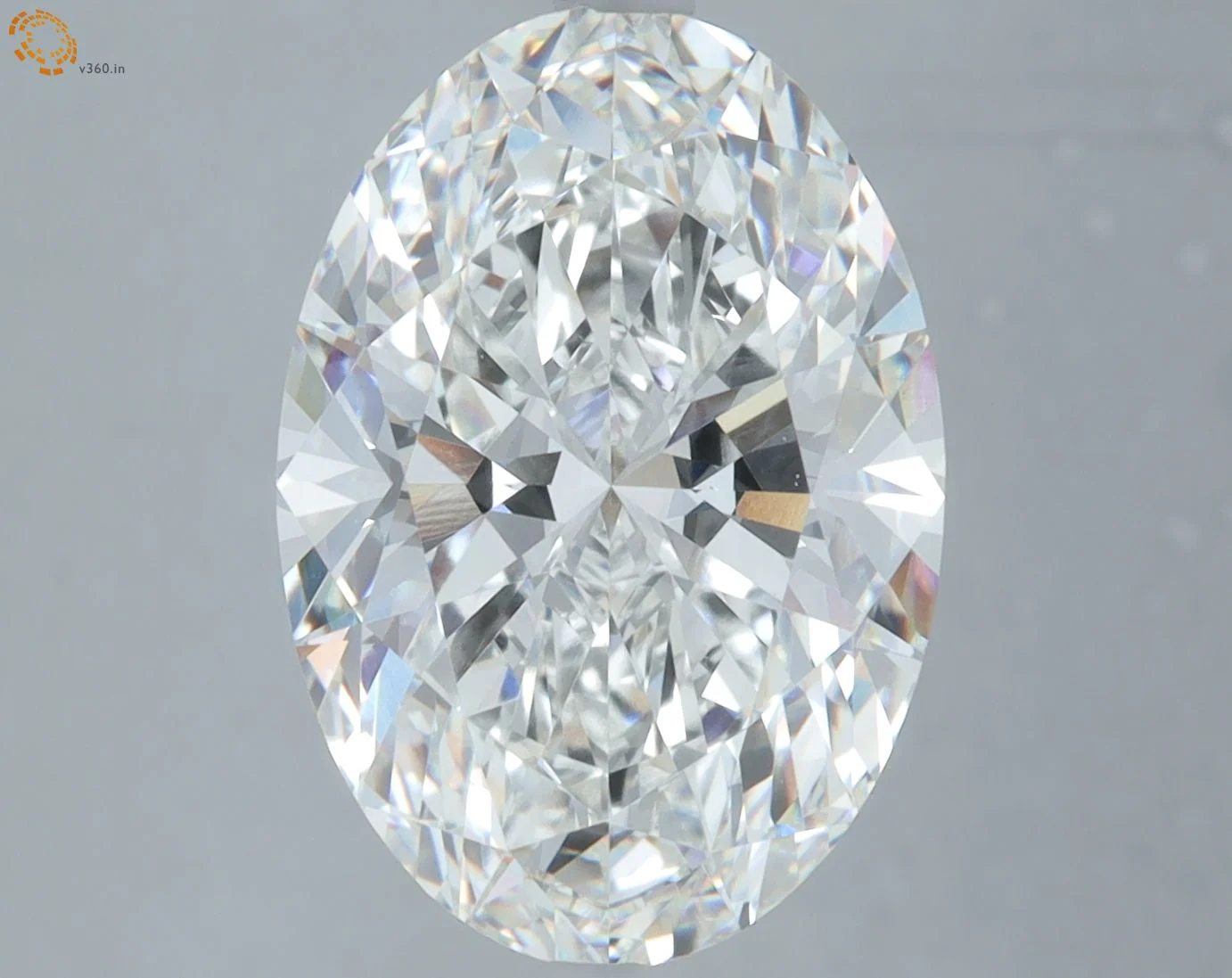 6.10 ct. F/VVS2 Oval Lab Grown Diamond