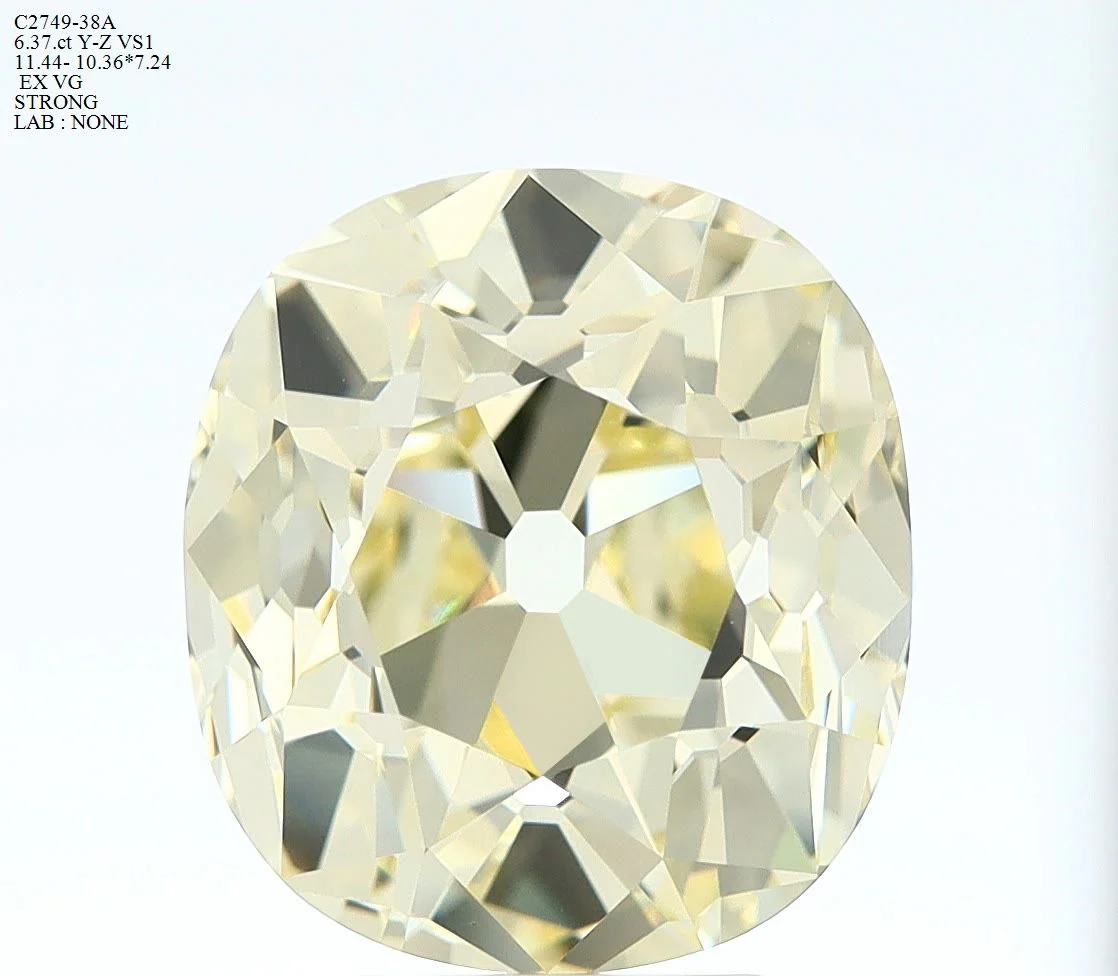 6.37 ct. Y-Z/VS1 Old Miner Diamond