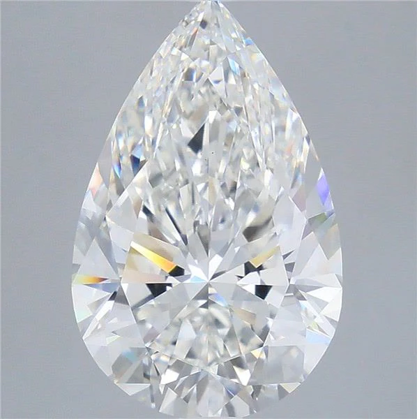 6.50 ct. F/VS1 Pear Lab Grown Diamond