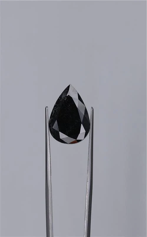 6.53 ct. Fancy Black/VVS2 Pear Diamond