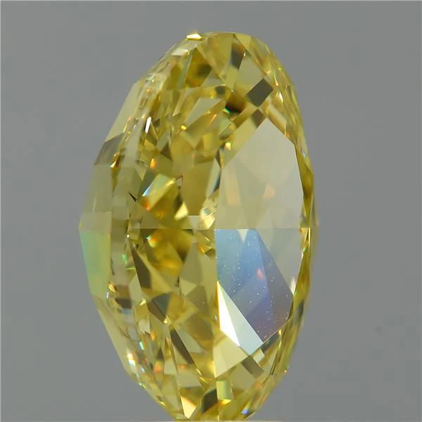 7.03 ct. Fancy Intense Yellow/VVS1 Oval Diamond