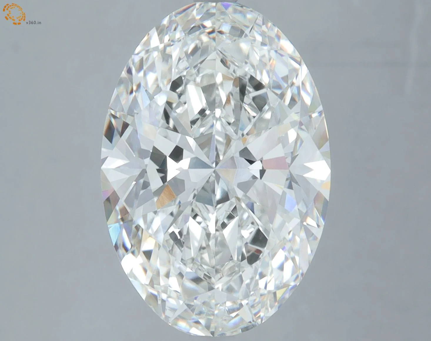 7.04 ct. F/VVS2 Oval Lab Grown Diamond