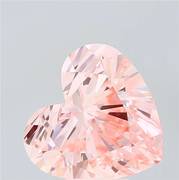 7.04 ct. Fancy Vivid Pink/VS1 Heart Lab Grown Diamond