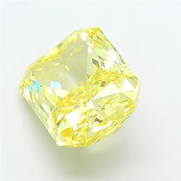 7.04 ct. Fancy Vivid Yellow/VS1 Radiant Lab Grown Diamond
