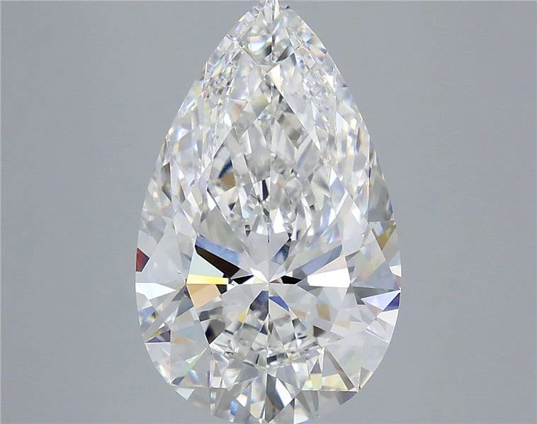 7.52 ct. F/VVS2 Pear Lab Grown Diamond