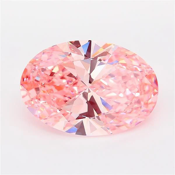 8.00 ct. Fancy Vivid Pink/VVS2 Oval Lab Grown Diamond