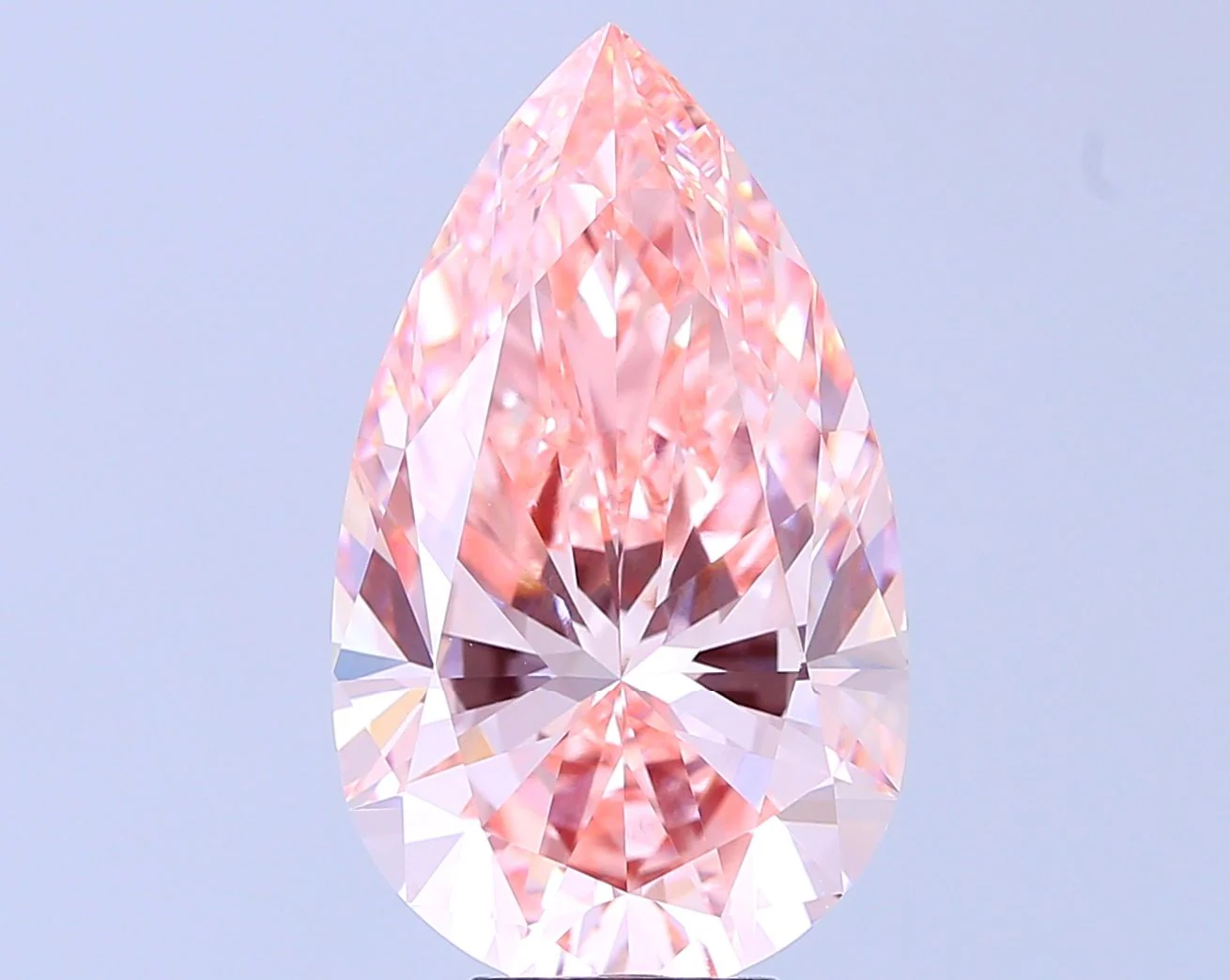 8.02 ct. Fancy Vivid Pink/VVS2 Pear Lab Grown Diamond - Image 2