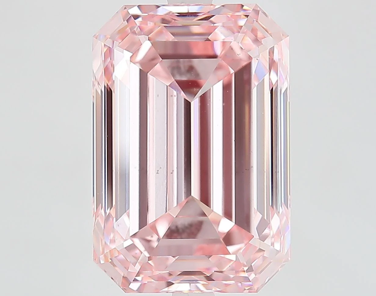 9.01 ct. Fancy Intense Pink/VS2 Emerald Lab Grown Diamond