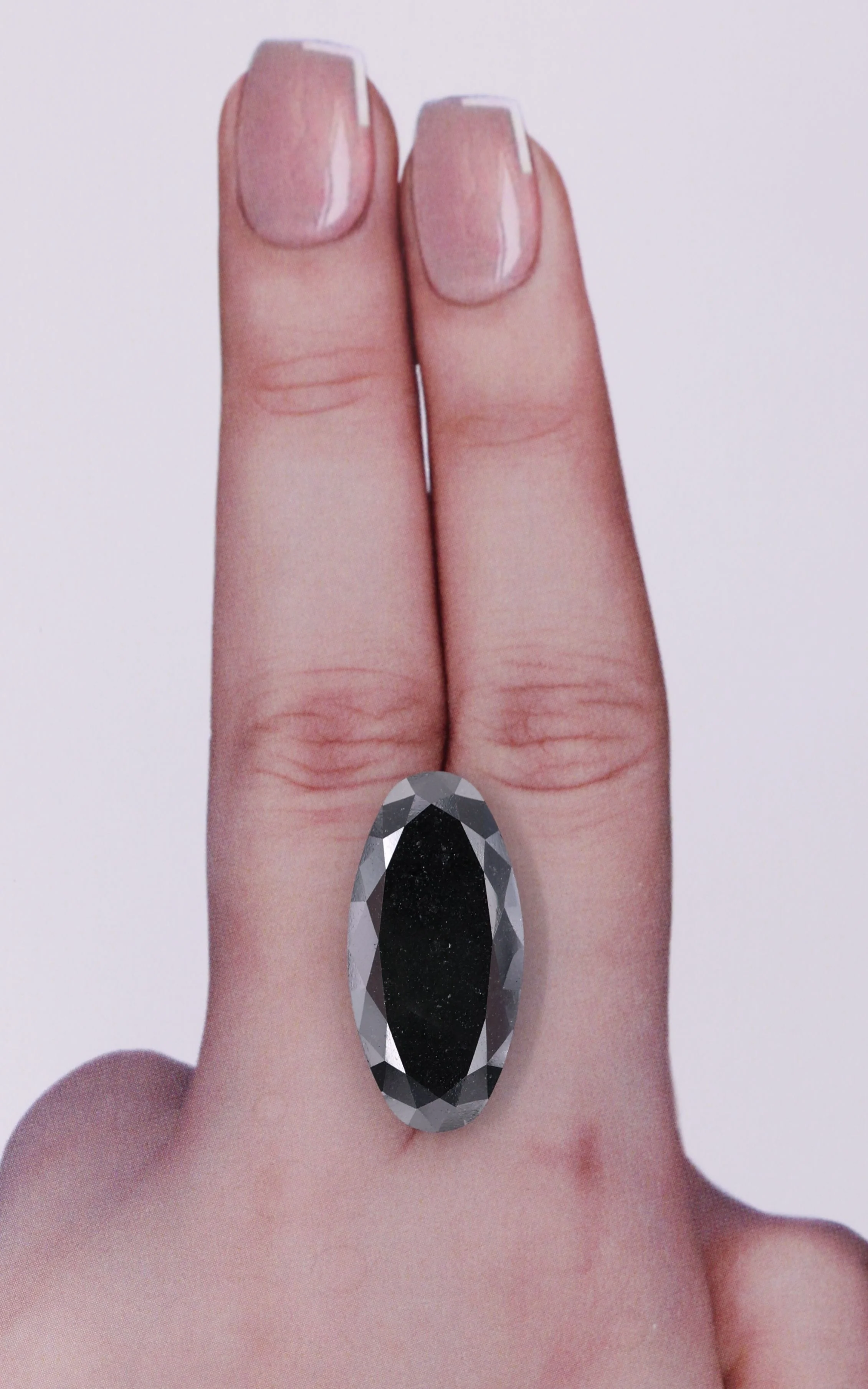 9.52 ct. Fancy Black/VVS2 Oval Diamond